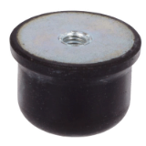 MAE-GMP-KE-IG-VZ - Rubber-Metal Buffers KE, Natural rubber / Steel zinc-plated