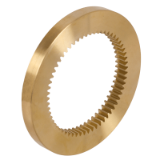 MAE-IZK-M0.5-MS58 - Straight-Toothed Internal Gears Made from Brass MS58, Module 0,5