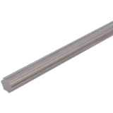 DIN ISO 14-KW-RF - 花键轴 - 类似于DIN ISO 14，冷拉，材料为不锈钢1.4301（V2A）。