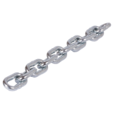DIN 766-A-RDSK-VZ - Round-Link Steel Chains DIN 766 A, plaqué zinc