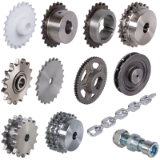 Sprockets, Spare Chain and Chain Wheel for Spare chain