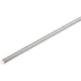 DIN 976-1-A-4.8-FGW-RH-VZ - Metric Threaded Bars DIN 976-1 Shape A (ex DIN 975), Material 4.8 zinc-plated, Right-Handed