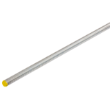 DIN 976-1-A-8.8-FGW-RH-VZ - Metric Threaded Bars DIN 976-1 Shape A (ex DIN 975), Material steel 8.8 zinc-plated, Fine Thread, Right-Handed