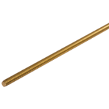 DIN 976-1-A-RH-MS60 - Metric Threaded Bars DIN 976-1 Shape A (ex DIN 975), Material Brass Ms60, Right-Handed