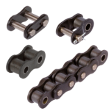 Single-Strand Roller Chains, similar to DIN ISO 606 (formerly DIN 8187), Self-Lubricating