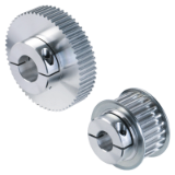 ZRR-MAED-FIX®-T5-BR10-AL - T-Pulleys System MAED-FIX® with Clamp Hub, Pitch 5mm from Aluminium, Timing Belt Width 10 mm